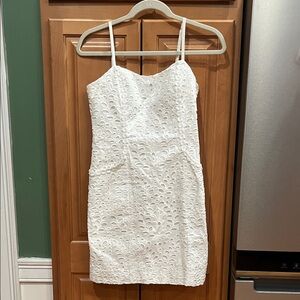 Lily Pulitzer Size 2 Elegant White Eyelet Dress